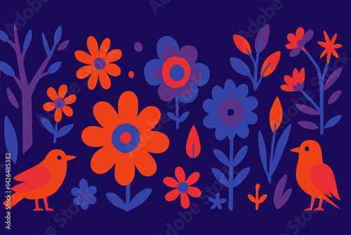 Hispanic american heritage month. Vector banner, poster, card for social media. National hispanic american heritage month. Background with a latin pattern