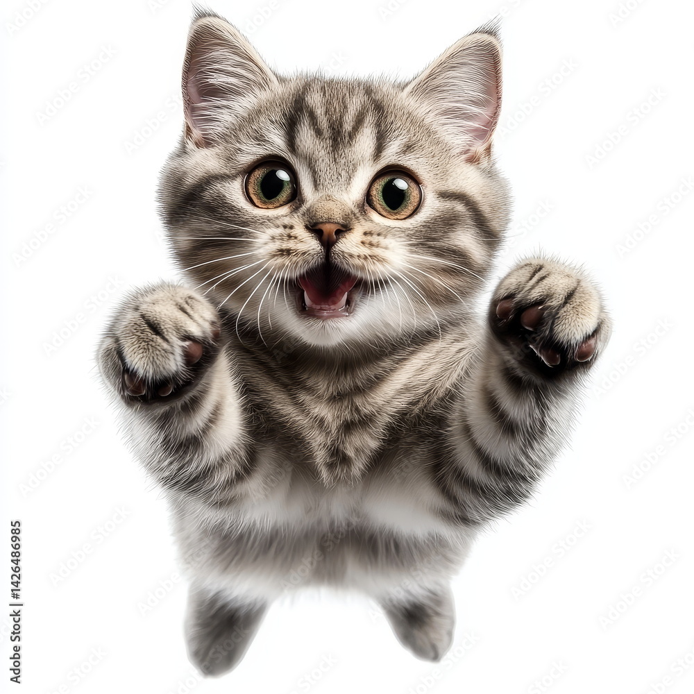 Obraz premium Cute Kitten Reaching Out