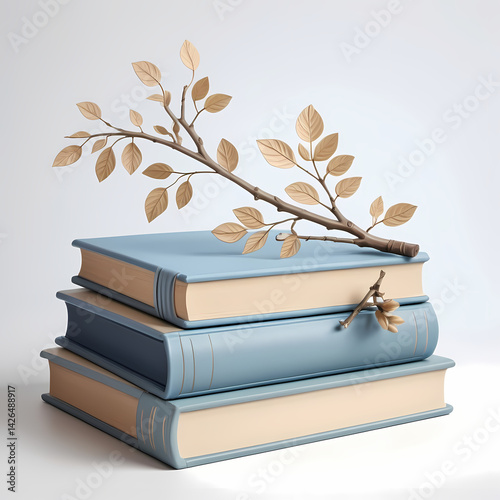 old book and tree