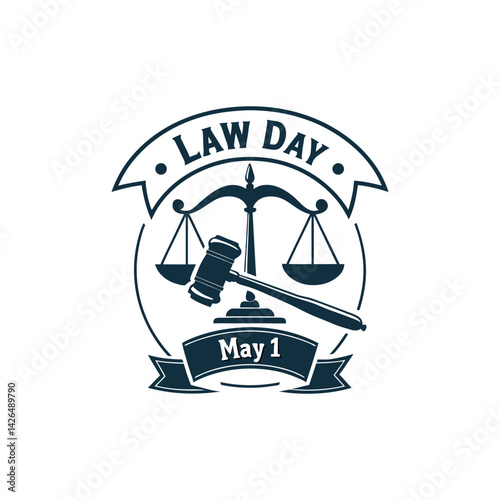 law day logo design ector 