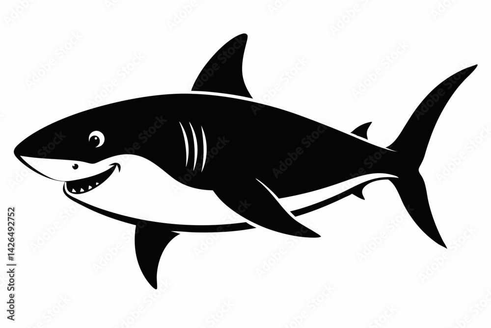 shark sihouette black vector shark sihouette black vector