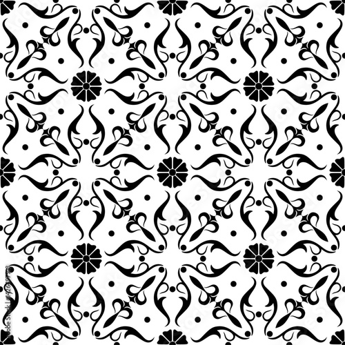 seamless pattern with floral elements