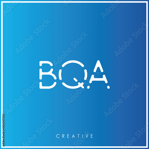 BOA Creative Minimal monogram and logo. Elegant leaves. Modern design. Premium Vector latter logo design. Creative Logo. Vector Illustration logo. letters Logo. Brand Identity  Logo.  Company Logo.