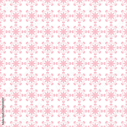 Soft pink geometric pattern for decorate, seamless pattern.