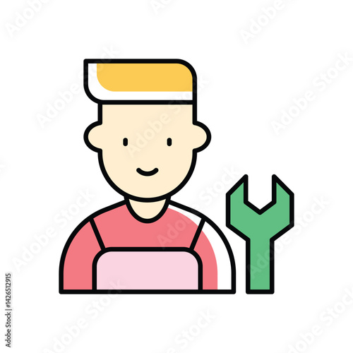 Repairman Icon vector stock illustration