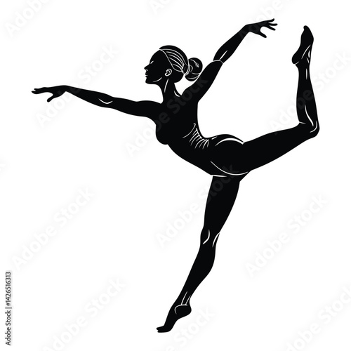 silhouette of a ballet dancer