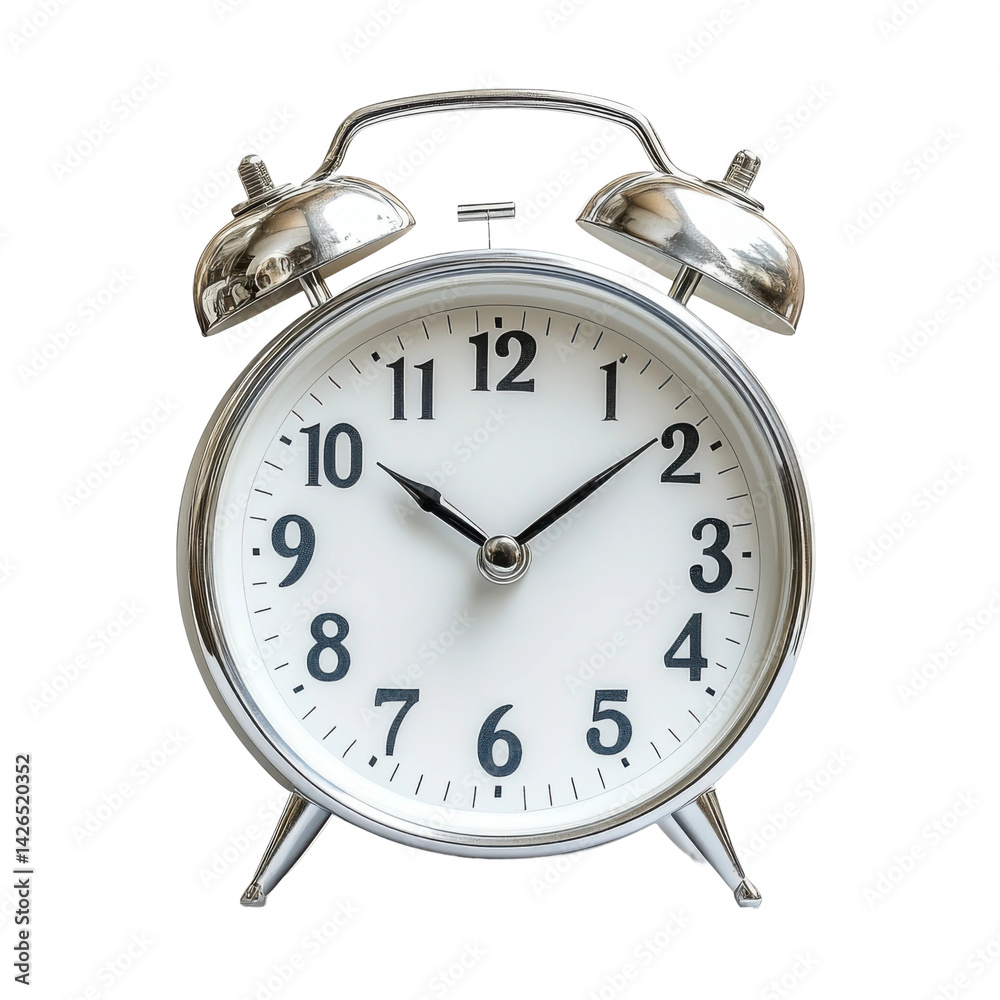 Wake-up call alarm clock home photography indoor close-up. Isolated on transparent background, png. Wake-up call alarm clock home photography indoor close-up. Isolated on transparent background, png.