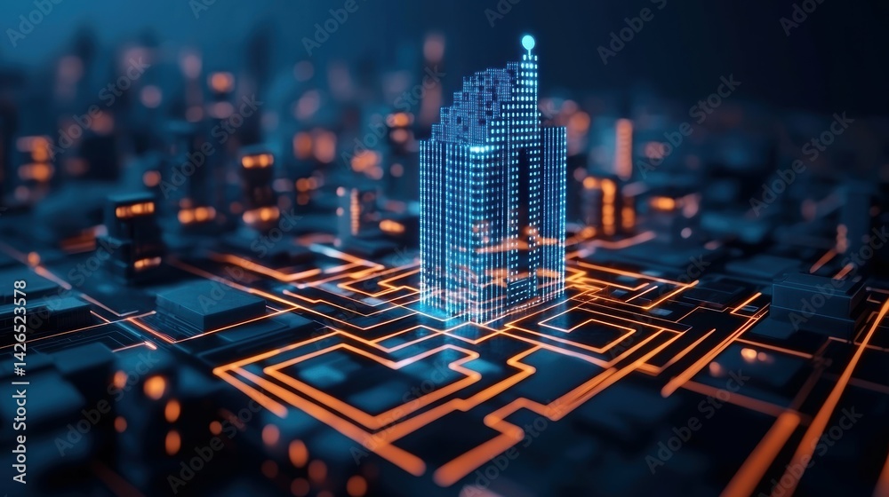 Futuristic cityscape with bioluminescent elements urban environment digital art nighttime aesthetic Futuristic cityscape with bioluminescent elements urban environment digital art nighttime aesthetic