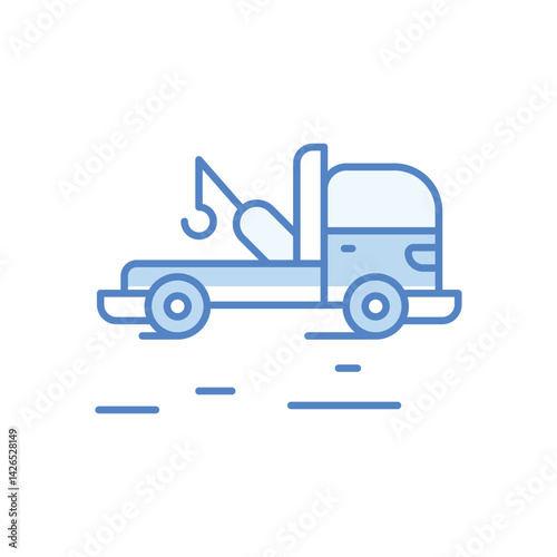 Tow Truck Icon vector stock illustration