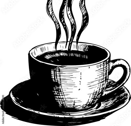 Brewing coffee ceremony cozy home kitchen artistic illustration warm atmosphere morning rituals relaxation concept