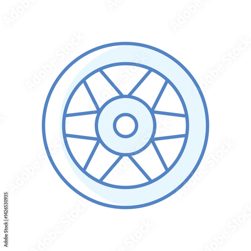 Mag Wheel Icon vector stock illustration
