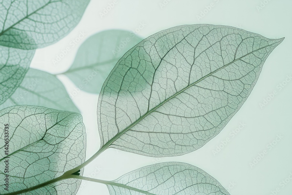 Obraz premium Delicate, translucent leaves