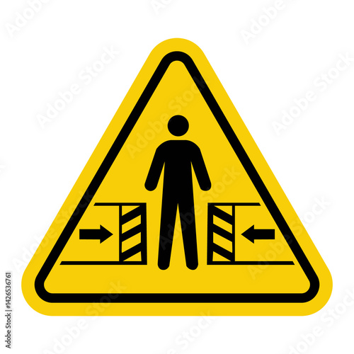 Εκτύπωση καμβά Sign danger of crushing