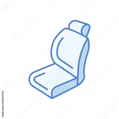 Car Seat Icon vector stock illustration
