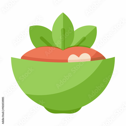 Vegan bowl  vector 