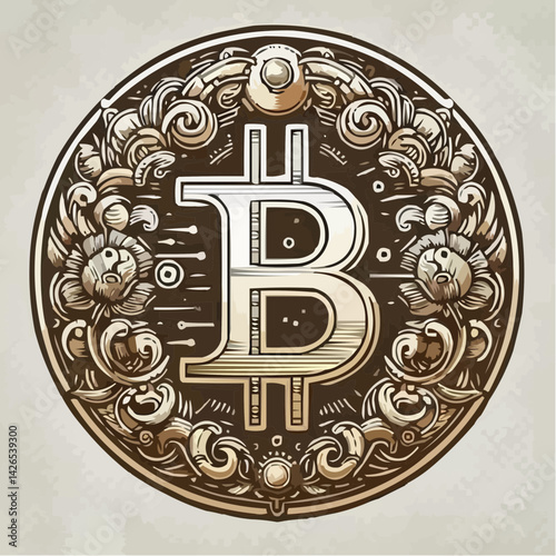 
representation of a bitcoin coin with a transparent background 94