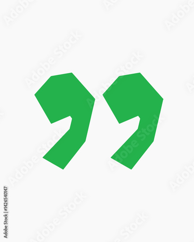 Free Download Quotation mark, paper craft element vector - GFXLoad