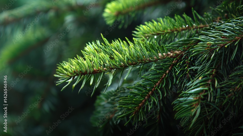 Close-up of lush green pine tree branches, showcasing the vibrant needles and intricate details of nature's artistry. Close-up of lush green pine tree branches, showcasing the vibrant needles and intricate details of nature's artistry.