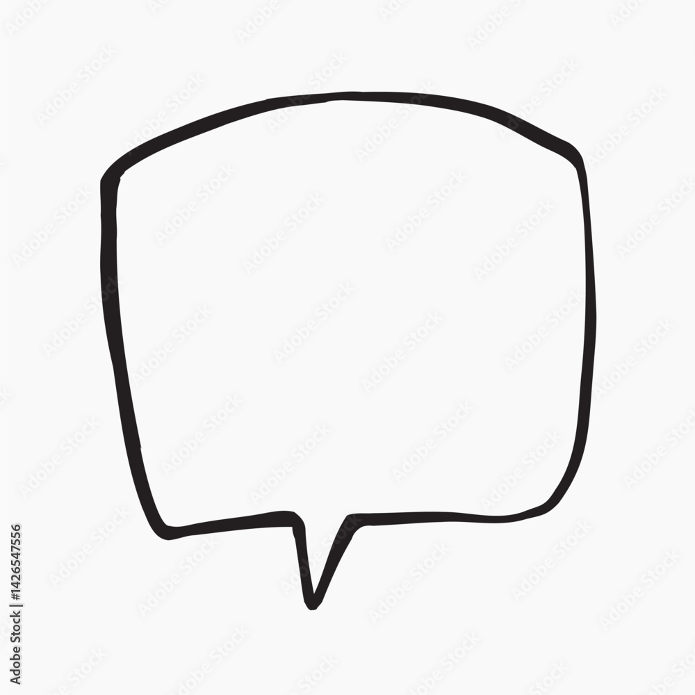 Simple speech bubble illustration vector Simple speech bubble illustration vector