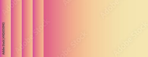 Gradient background with pink and yellow hues. The background features smooth transitions and soft pink and yellow tones. Minimal abstract gradient graphic vector background