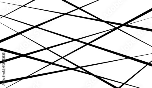 Rectangular banner with random lines. 
