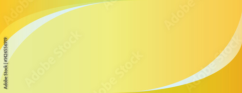 Yellow gradient background with smooth curves. The background features a yellow color scheme with a soft, flowing texture. Minimal abstract gradient curve vector background