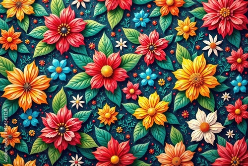 Intricate floral pattern, repeating seamlessly , pastel, loop