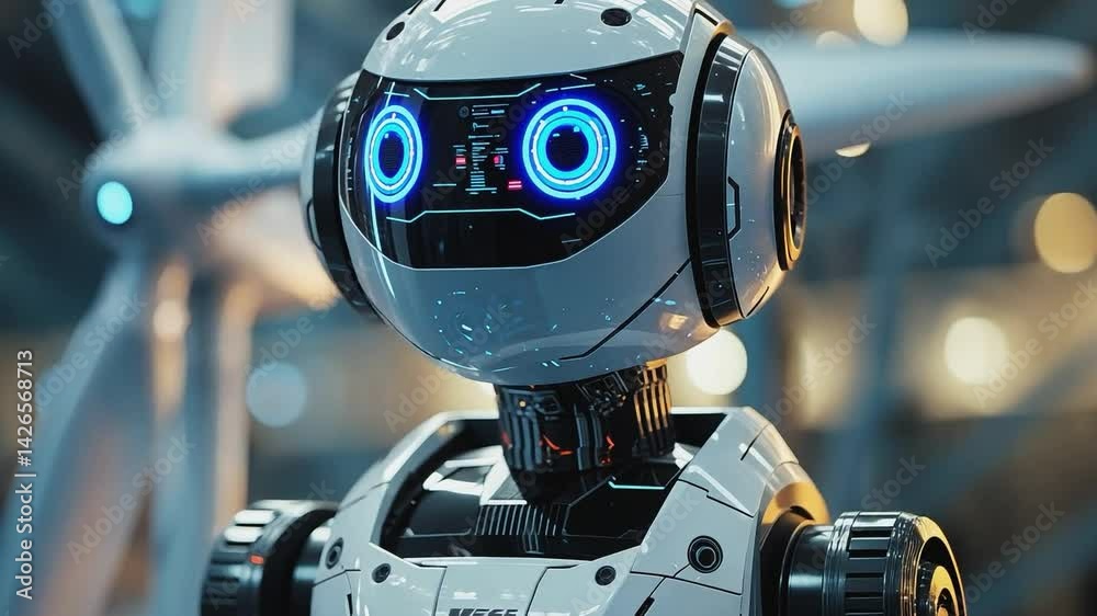 Mechanical Marvel's gaze: a close-up view, showcasing its head, neck, and torso in meticulous detail, evoking a sense of futuristic technology and innovation. Mechanical Marvel's gaze: a close-up view, showcasing its head, neck, and torso in meticulous detail, evoking a sense of futuristic technology and innovation.