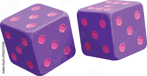 Dados roxos