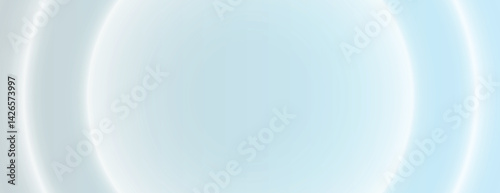 Soft blue background with a gradient effect, featuring smooth, concentric circles. The blue background has a calming, ethereal texture. Gradient neon background vector. Blue background.
