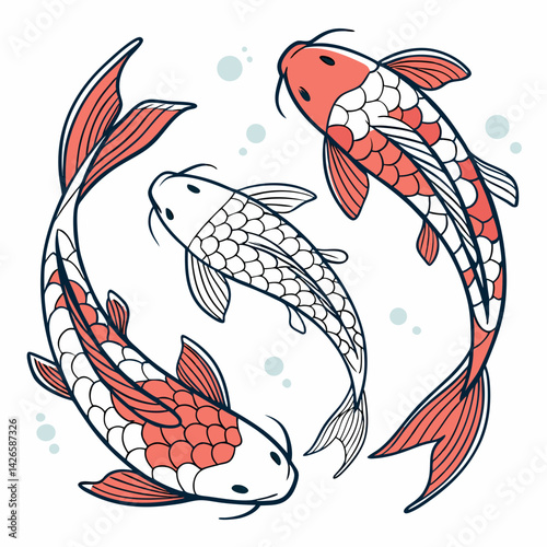 Fish swimming free 