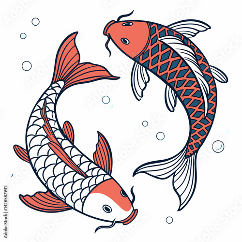 Fish swimming free 