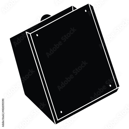 isolated Black vector plywood board WIith White Background
