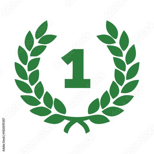 Laurel Wreath Victory and Achievement Symbol