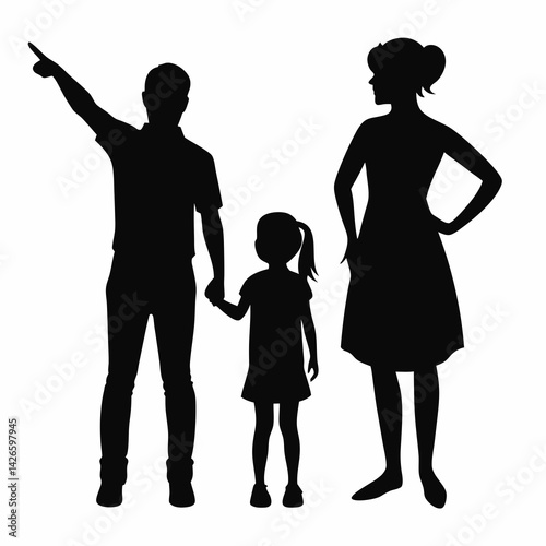 black silhouette vector illustration of a person