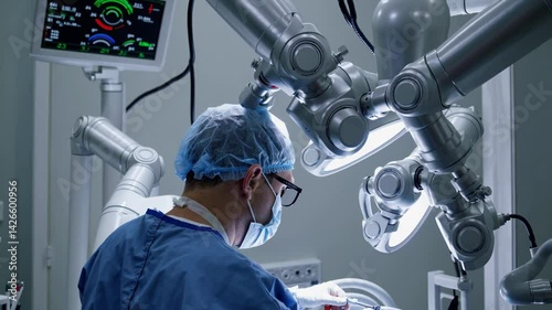 Robotic surgery transforms healthcare, offering precise minimally invasive procedures and faster recovery for patients. Concept robotic surgery innovative breakthrough robotic surgery.