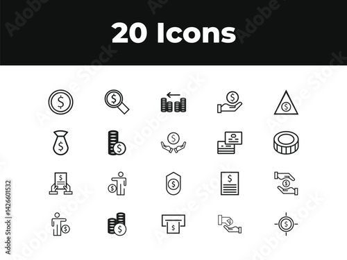 WebFinancial Income line icon set. Set of outline icons related to income, profit, salary, money growth and others. Financial Income outline icons set.
