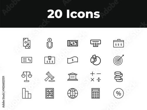 WebFinancial Income line icon set. Set of outline icons related to income, profit, salary, money growth and others. Financial Income outline icons set.