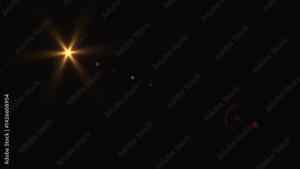 Fototapeta premium Abstract Light Blur with Lens Flare Effect Visually Captivating