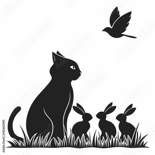 Elegant Silhouette Vector Illustration