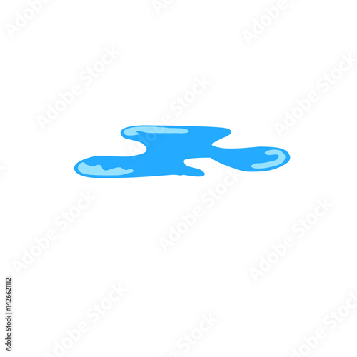 Cartoon Teardrop And Pudle