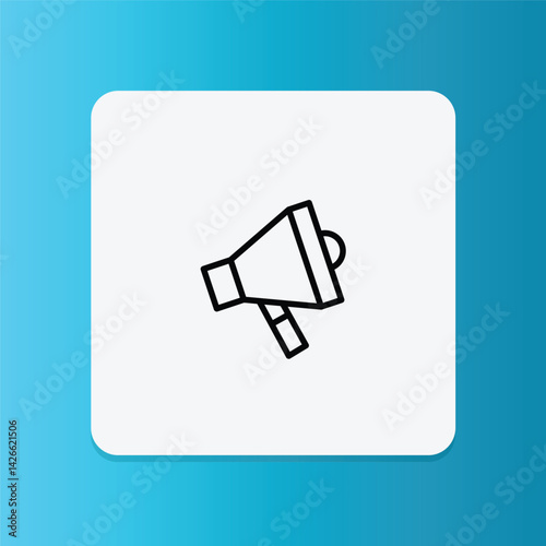 A loudspeaker for financial marketing or investment promotion.