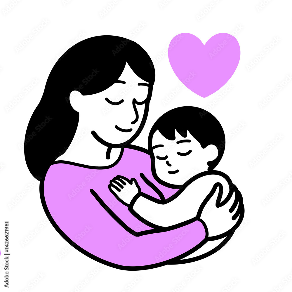Love mother with a kid Love mother with a kid
