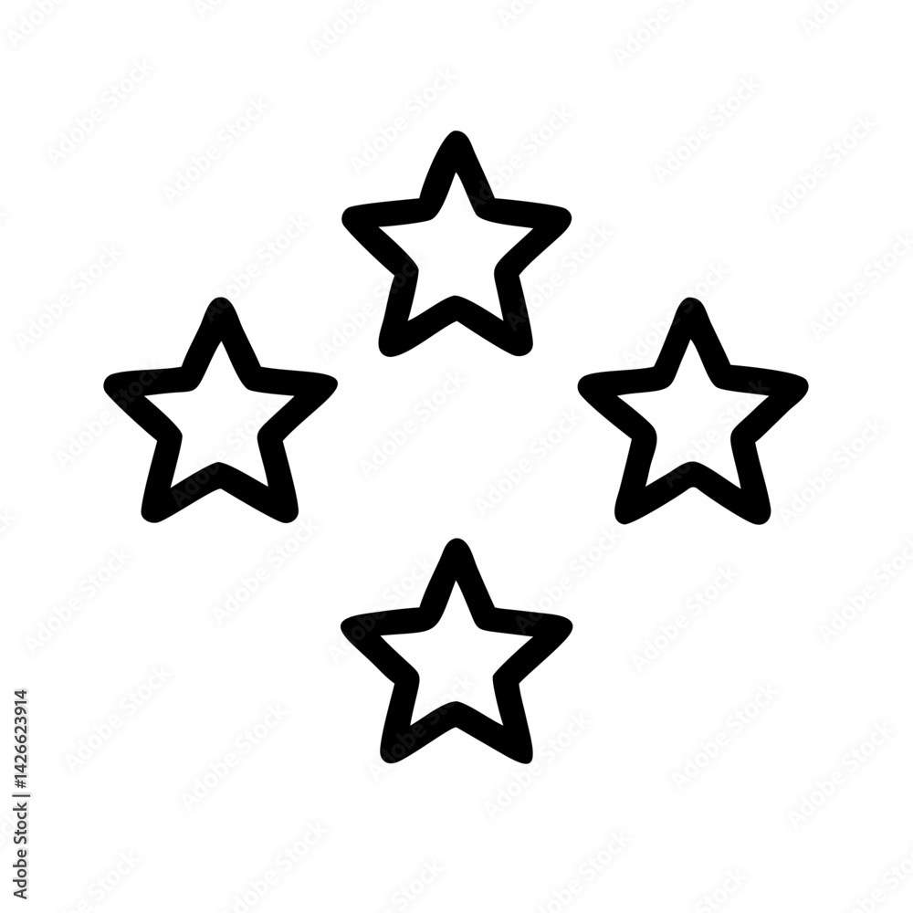 star rating feedback icon for quality reviews and customer evaluations - flat stroke icon for apps and websites
star rating feedback icon for quality reviews and customer evaluations - flat stroke icon for apps and websites