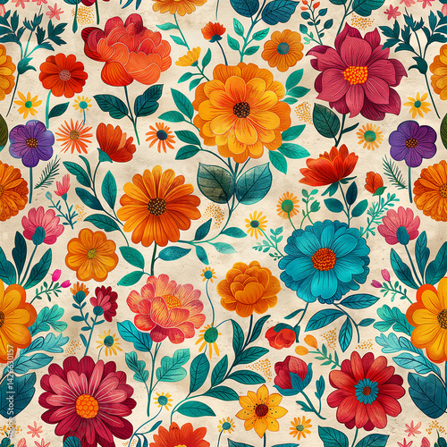 Raíces Florales: Tradición Mexicana en Color y Forma