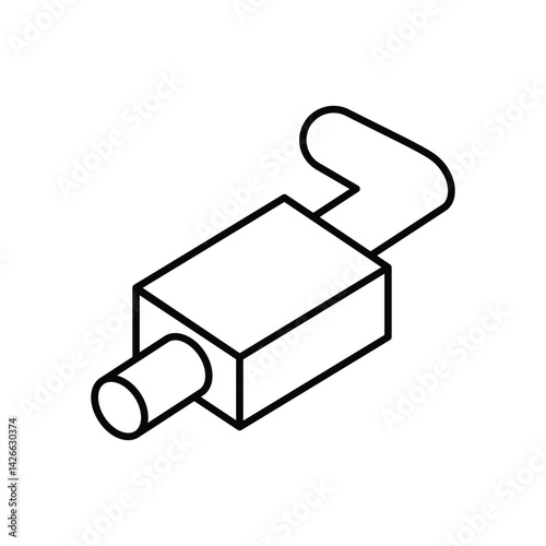 Car Exhaust Icon vector stock illustration