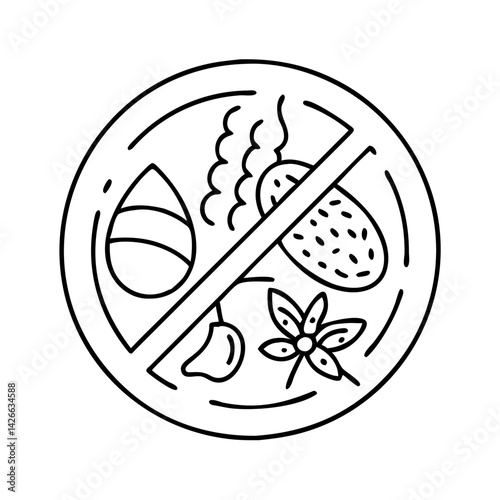 allergen icon, allergen vector illustration-simple illustration of allergen, perfect for allergen logos and icons
