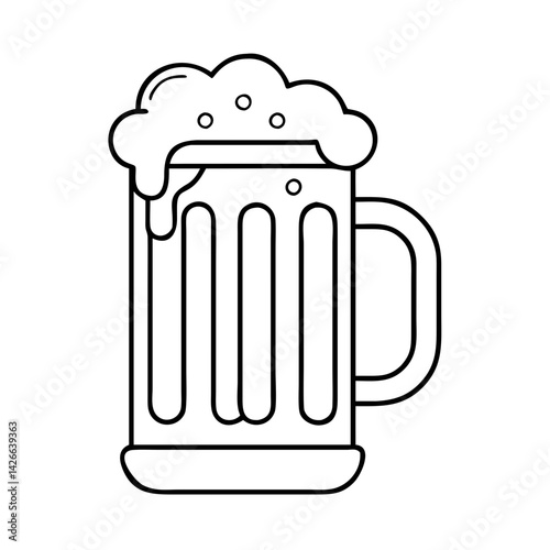 beer mug icon, beer mug vector illustration-simple illustration of beer mug, perfect for beer mug logos and icons