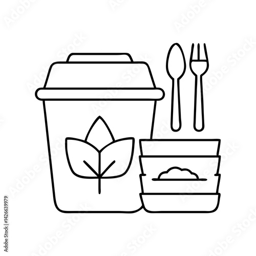biodegradable icon, biodegradable vector illustration-simple illustration of biodegradable, perfect for biodegradable logos and icons