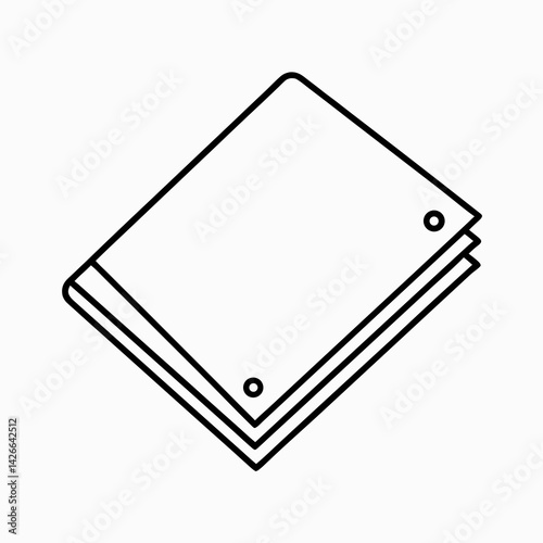 Monochrome icon of a fly sheet folded neatly with visible fasteners, representing protective summer horsewear.